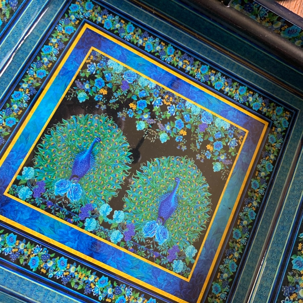 Vibrant Peacock napkin holders